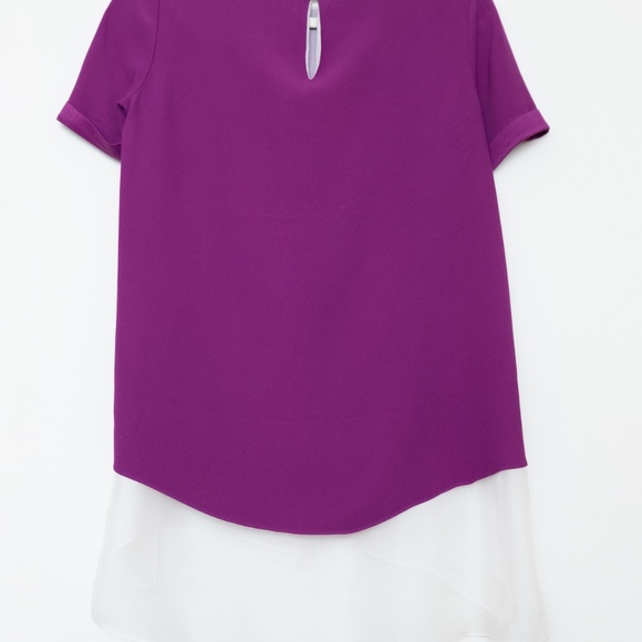 Ralph Lauren Collection - LUCINDA SILK-LAYER TOP - Picture 5 of 7